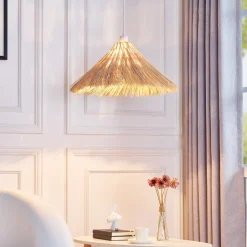 pendellampe Borys, Ø 55 cm, søgræs, E27^Lindby Clearance