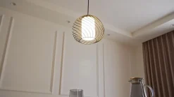 Lindby pendellampe Cedrice, 1 lyskilde, sort, metal, E27