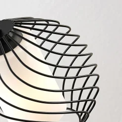 Lindby pendellampe Cedrice, 1 lyskilde, sort, metal, E27