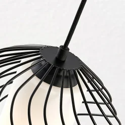 Lindby pendellampe Cedrice, 1 lyskilde, sort, metal, E27