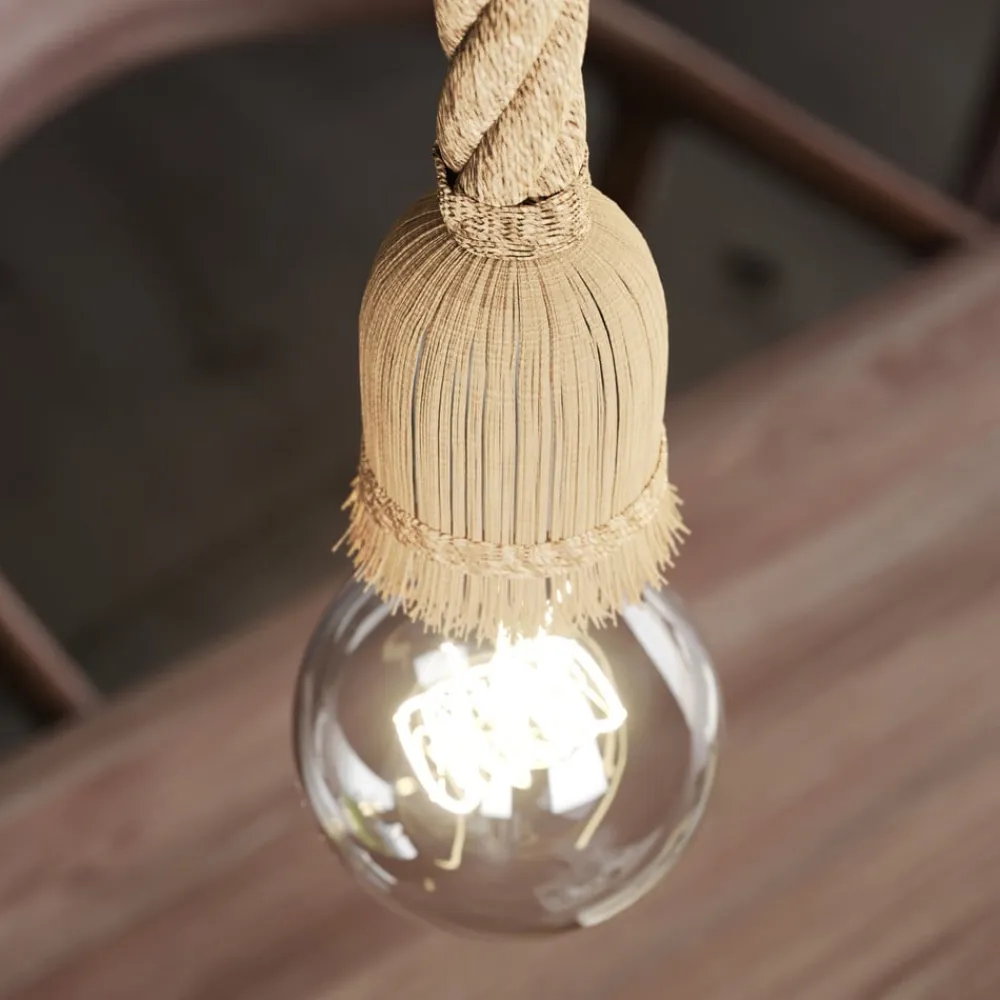 Lindby Pendellamper|Pendellamper>pendellampe Hajo, 100 cm, 6 lyskilder, rebpendel