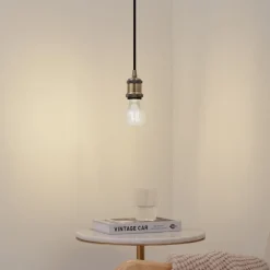 Lindby Pendellamper|Pendellamper>pendellampe Hattie, messing, Ø 5 cm, metal, E27