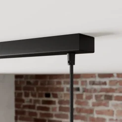 pendellampe Jasminka, sort/guld, metal, 4 lyskilder.^Lindby Best