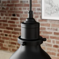 pendellampe Jasminka, sort/guld, metal, 4 lyskilder.^Lindby Best