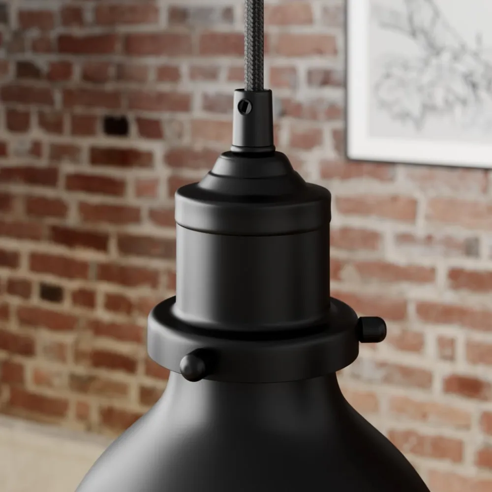 pendellampe Jasminka, sort/guld, metal, 4 lyskilder.^Lindby Best