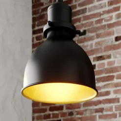 pendellampe Jasminka, sort/guld, metal, 4 lyskilder.^Lindby Best