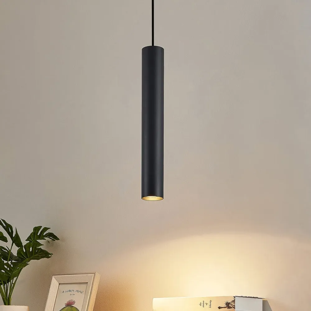 pendellampe Linaro, 40 cm, sort, 1-faset, GU10^Lindby Clearance