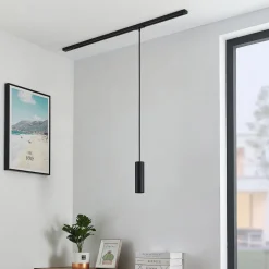 pendellampe Linaro, 20 cm, sort, 1-faset, GU10^Lindby Discount