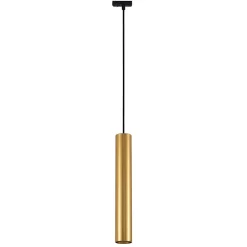 Lindby pendellampe Linaro, 40 cm, guld, 1-faset, GU10