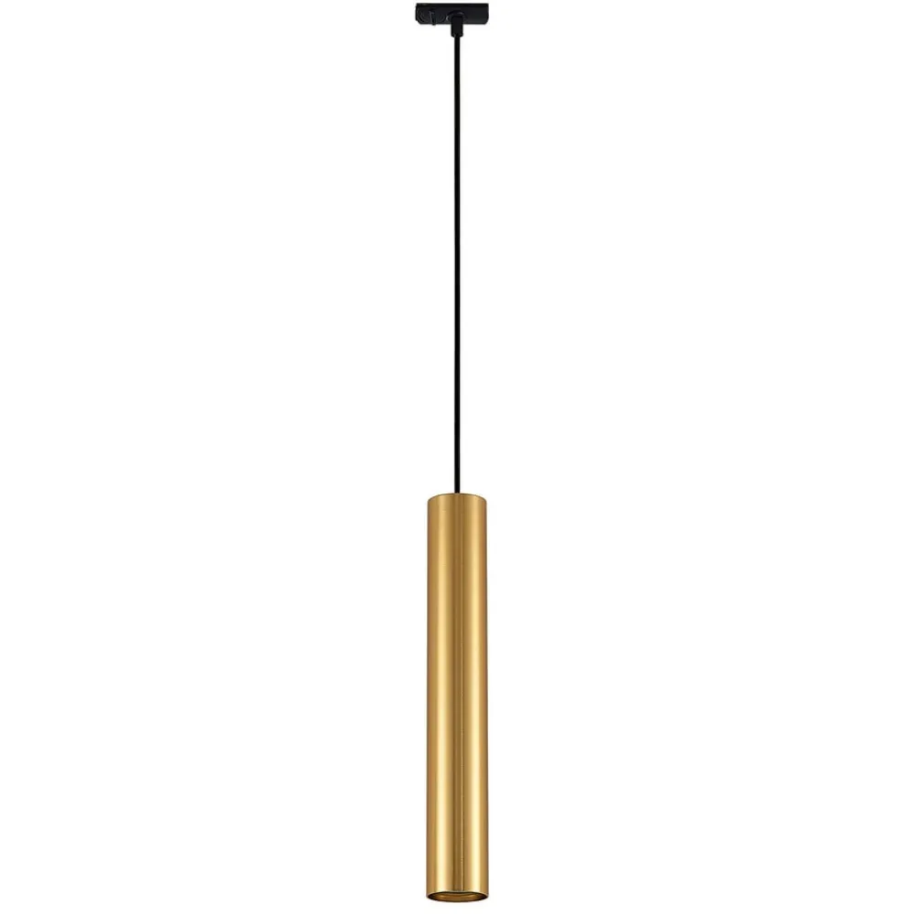Lindby pendellampe Linaro, 40 cm, guld, 1-faset, GU10