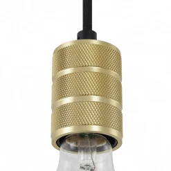 Lindby pendellampe Linaro, Ø 4,6 cm, guld, 1-faset, E27