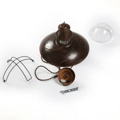 pendellampe Louisanne, brun, metal, Ø 35 cm^Lindby Online