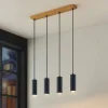 Lindby pendellampe Maniva. 60 cm, 4 lyskilder, sort, GU10