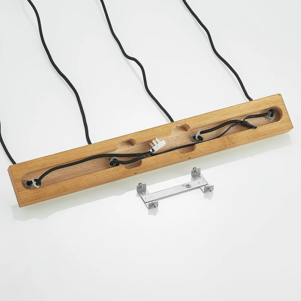 Lindby pendellampe Maniva. 60 cm, 4 lyskilder, sort, GU10