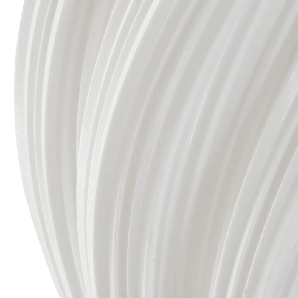 Lindby pendellampe Nuvia, Ø 15,5 cm, hvid, 3D-print