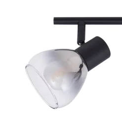 Pendura loftlampe, 4 lyskilder, sort, glas^Lindby Clearance
