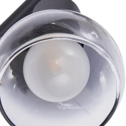 Pendura loftlampe, 4 lyskilder, sort, glas^Lindby Clearance