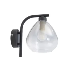 Pendura væglampe, Ø 15 cm, sort, glas^Lindby Outlet