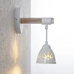 Pimana væglampe med keramisk skærm^Lindby