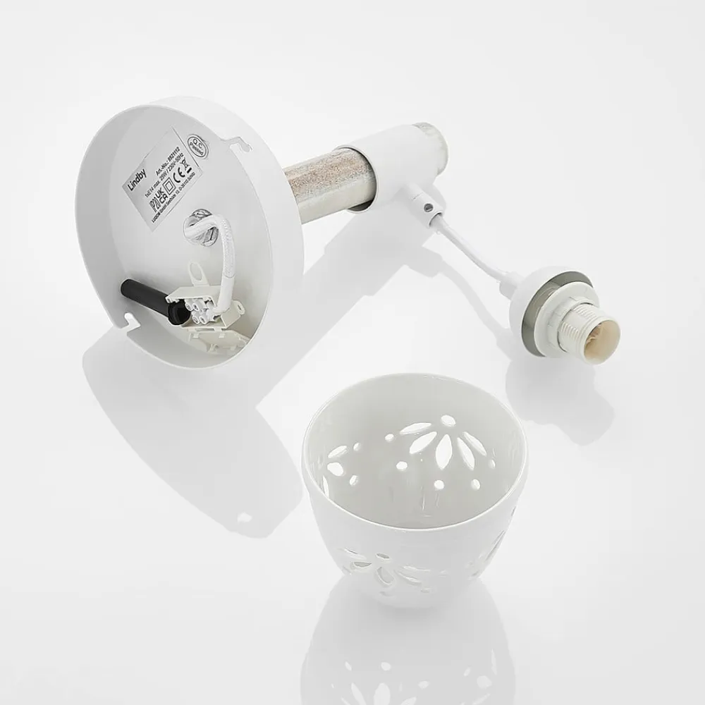 Pimana væglampe med keramisk skærm^Lindby