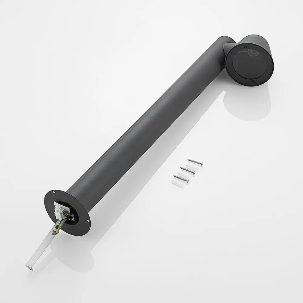 Lindby Terrassebelysning|Gadebelysning>pullert Ileyna, antracit, metal, 70 cm