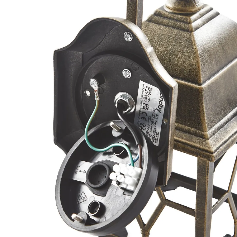 Lindby Væglamper>Purnima væglampe i lygte-look