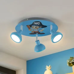 Børn Lindby Roxas loftlampe til børneværelset, pirat
