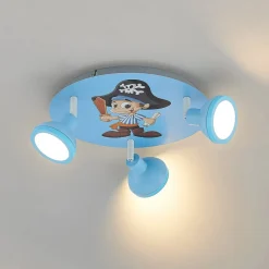 Børn Lindby Roxas loftlampe til børneværelset, pirat