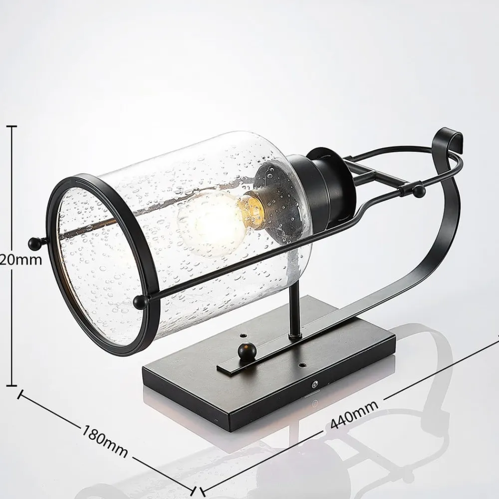 Rozalie væglampe, sort, metal, lygte, 44cm^Lindby Hot