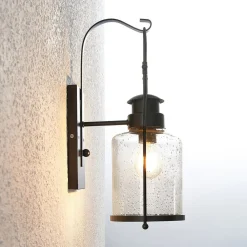 Rozalie væglampe, sort, metal, lygte, 44cm^Lindby Hot