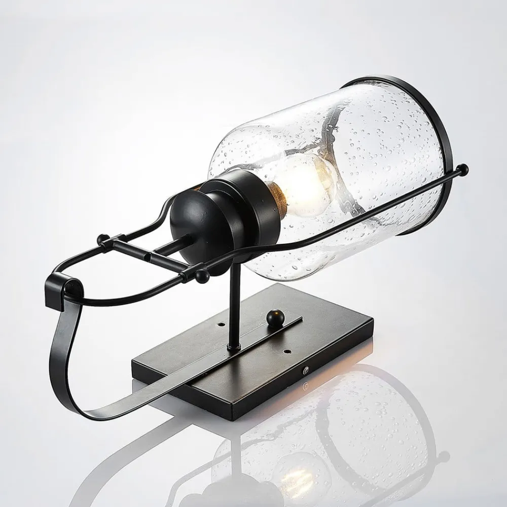 Rozalie væglampe, sort, metal, lygte, 44cm^Lindby Hot