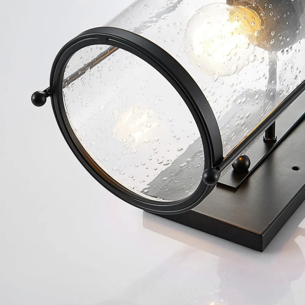 Rozalie væglampe, sort, metal, lygte, 44cm^Lindby Hot