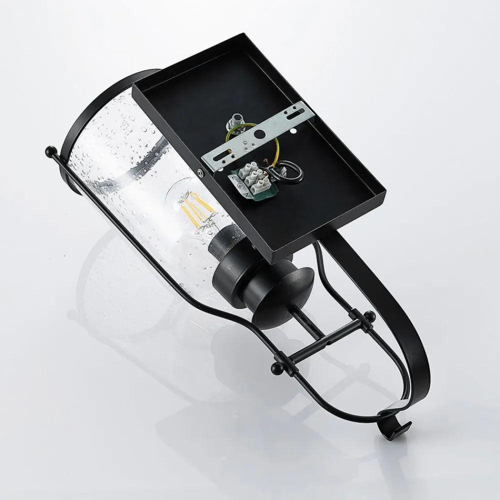 Rozalie væglampe, sort, metal, lygte, 44cm^Lindby Hot