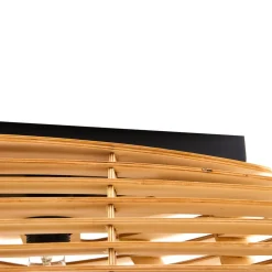 Sanza loftlampe, 50 cm, træ, buet^Lindby New