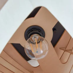 Sanza loftlampe, 50 cm, træ, buet^Lindby New