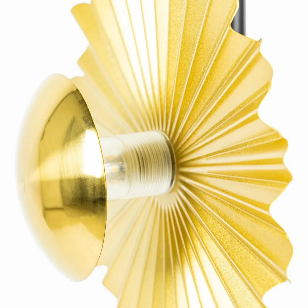 Lindby Senmia gulvlampe i guld, 3 lyskilder