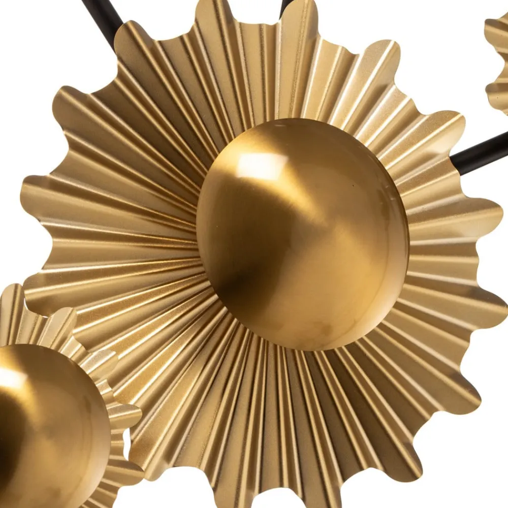 Lindby Væglamper|Væglamper>Senmia væglampe, guld, 5 lyskilder