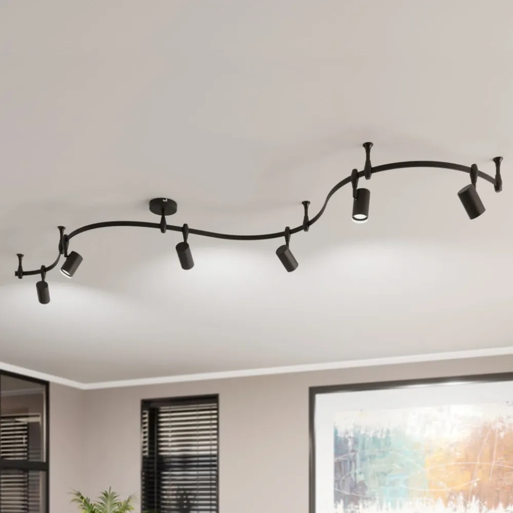 Lindby skinnesystem Delila, sort, fleksibel brug