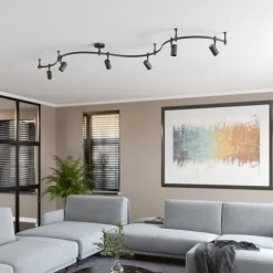 Lindby skinnesystem Delila, sort, fleksibel brug