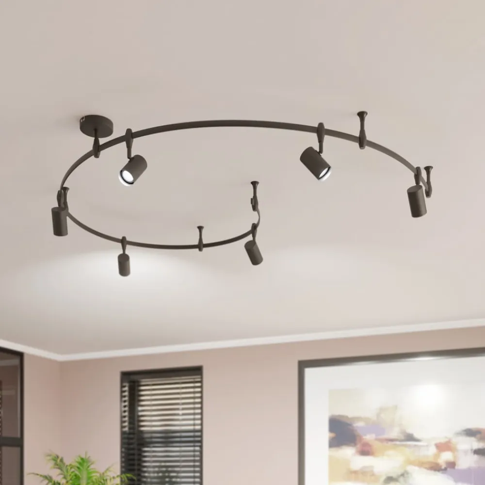 Lindby skinnesystem Delila, sort, fleksibel brug