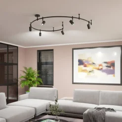 Lindby skinnesystem Delila, sort, fleksibel brug