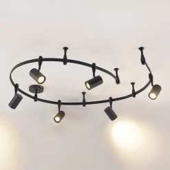 Lindby skinnesystem Delila, sort, fleksibel brug