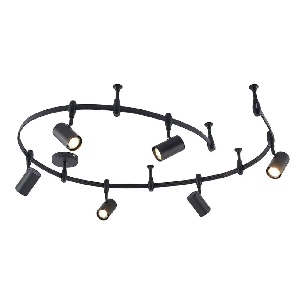 Lindby skinnesystem Delila, sort, fleksibel brug