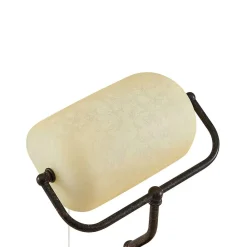 skrivebordslampe Profina, 39 cm, rustbrun, stål^Lindby Hot