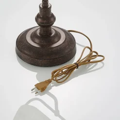 skrivebordslampe Profina, 39 cm, rustbrun, stål^Lindby Hot