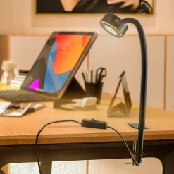 skruetvingelampe Jyla, sort, 2.700 K, GX53^Lindby Sale