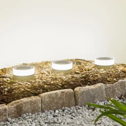 Lindby Udendørs Spot>Smart LED jordspydslys Kyren, CCT, RGB, Tuya, 3 enheder