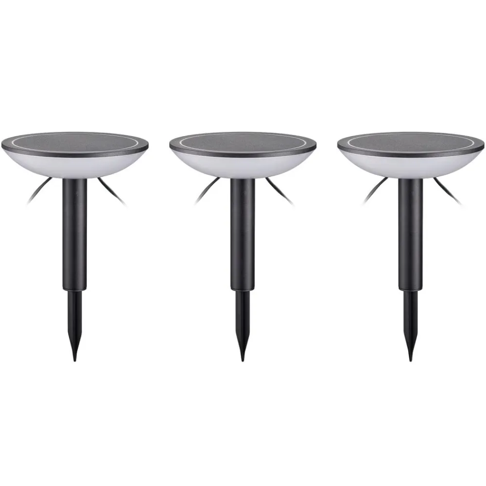 Lindby Smart LED jordspydslys Thalas, CCT ,RGB, Tuya, 3 enheder