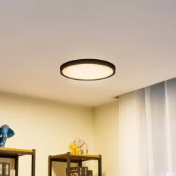 Smart LED loftlampe Pravin, Ø 40 cm, CCT, sort^Lindby Clearance