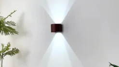 Smart LED udendørs væglampe Dara rust rund CCT RGB Tuya^Lindby Online